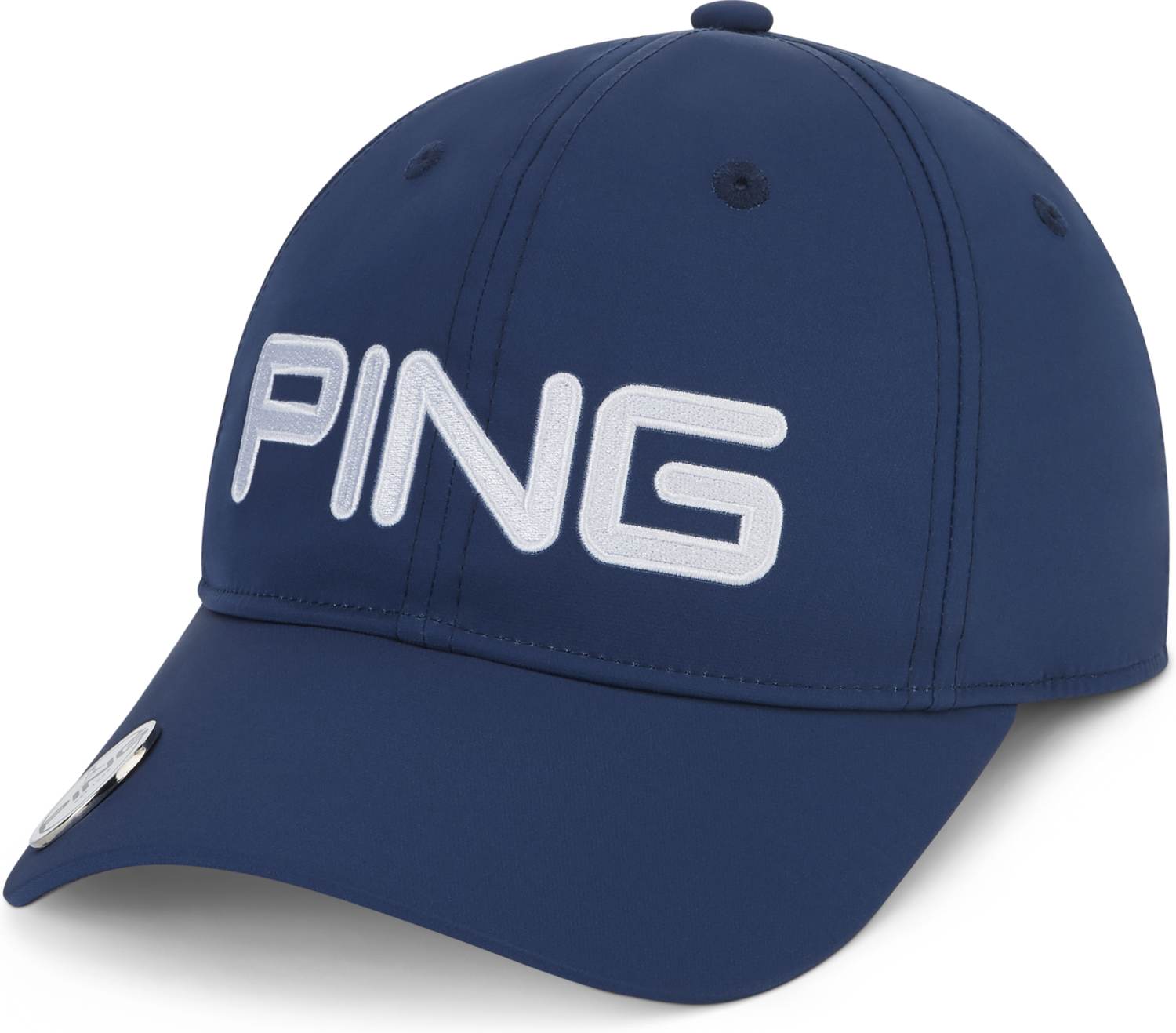 Ball Marker Kasket Navy Str. Justerbar fra Ping