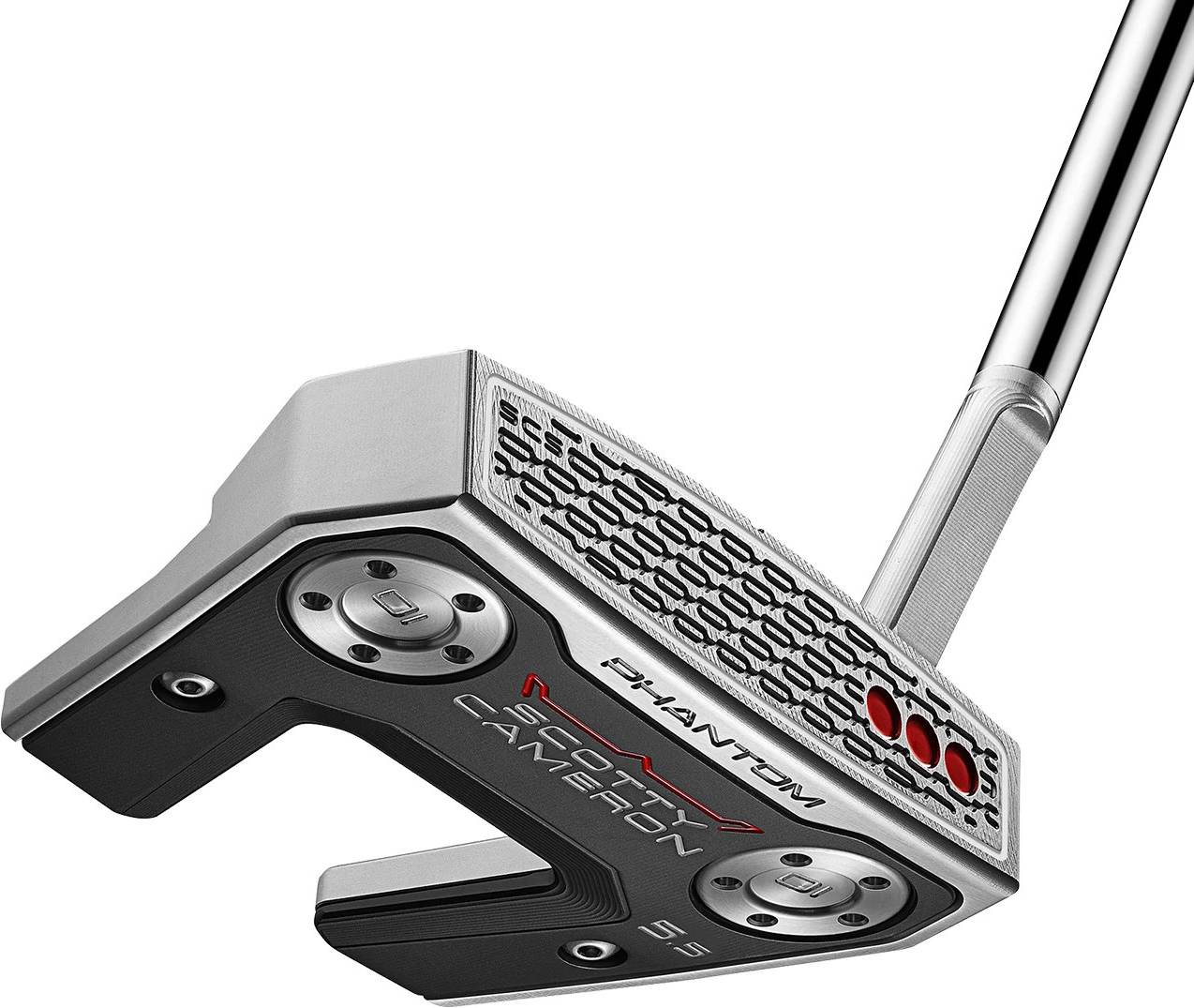 Phantom 5 (2026) Single Bend Neck Putter   Chrome   Højre   Str. 33"     Full Contact Standard Grå fra Scotty Cameron