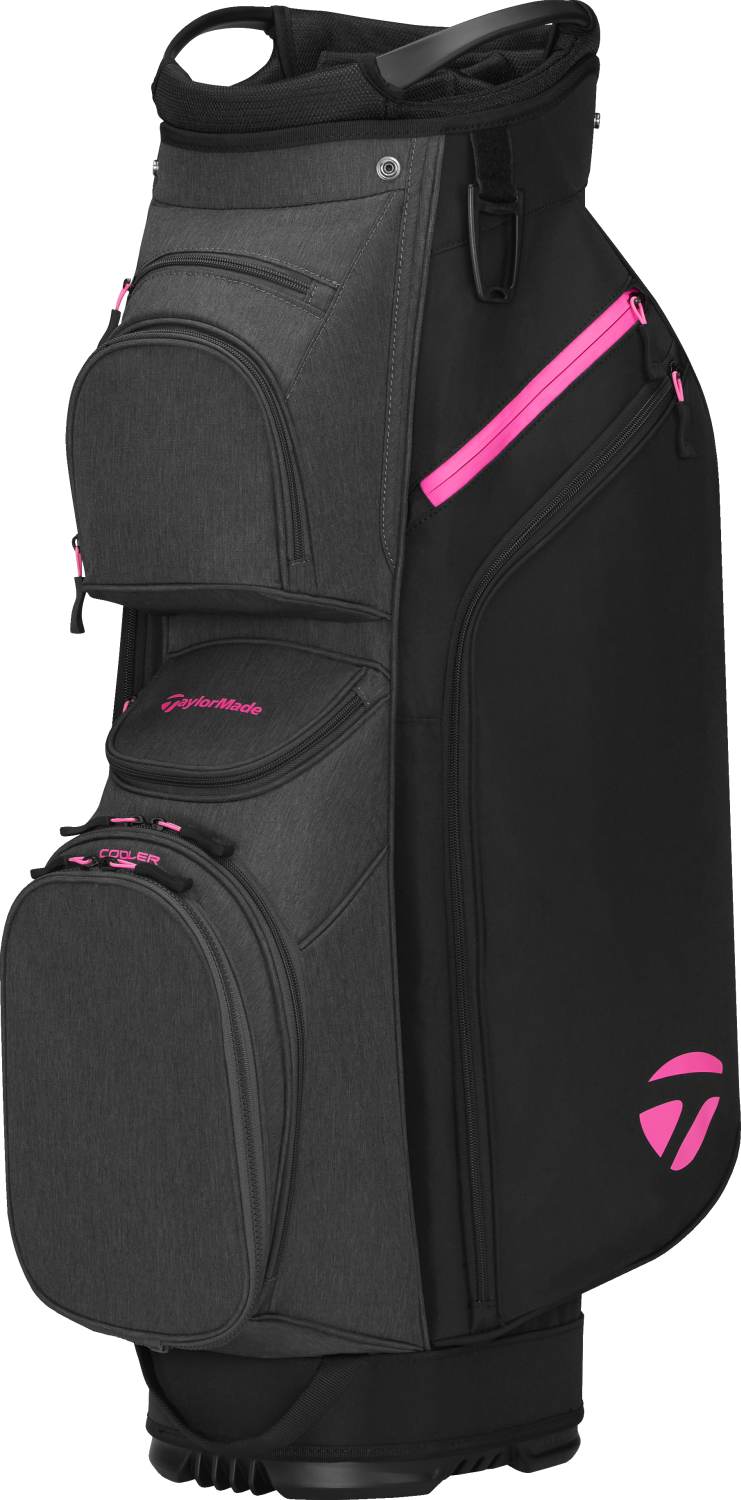 Cart Lite Vognbag   Black Grey Neon Pink fra Taylormade