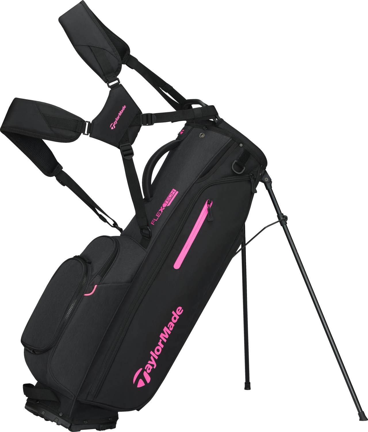 Flextech Bærebag Black Neon Pink fra Taylormade