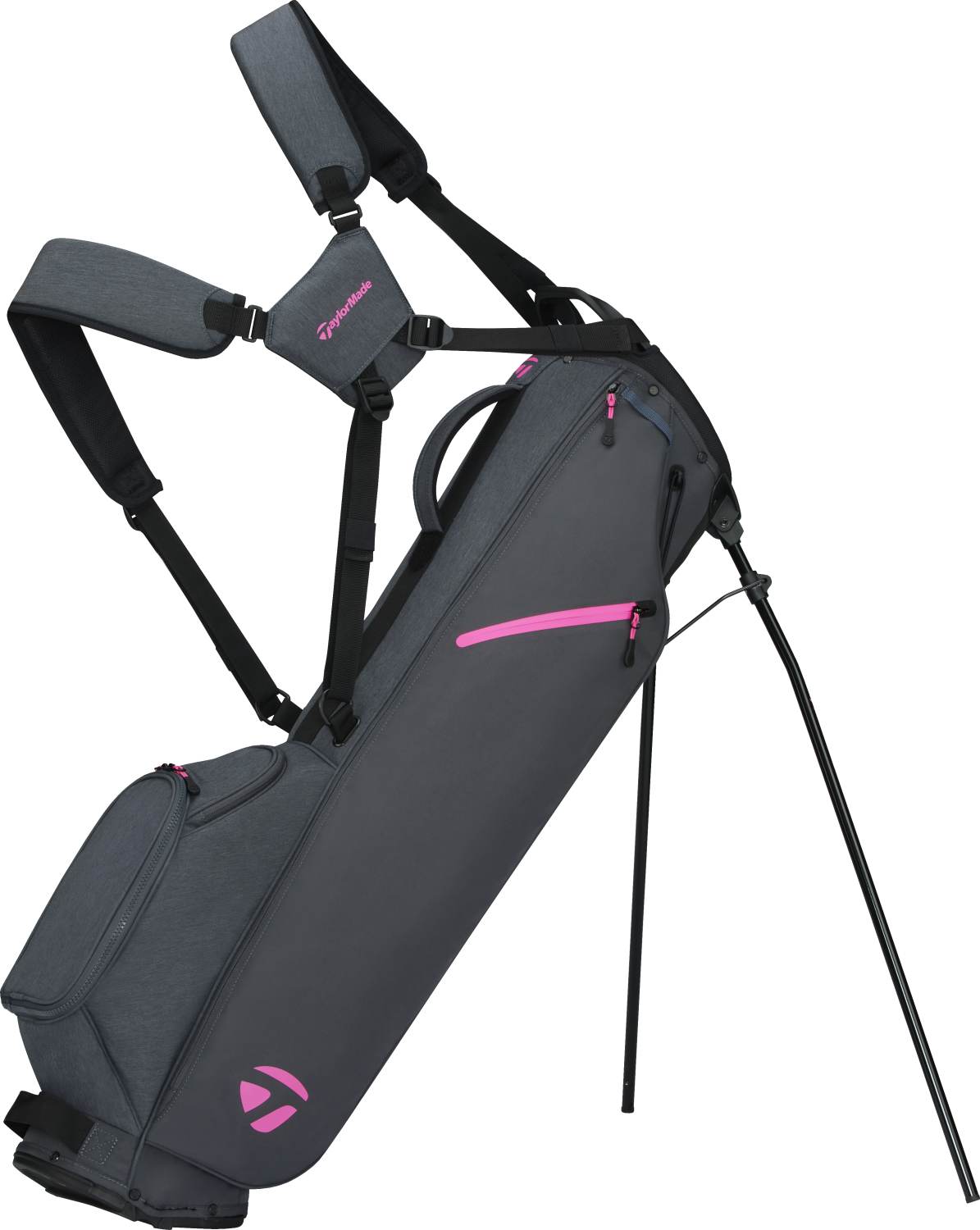 Flextech Carry Bærebag Grey Neon Pink fra Taylormade