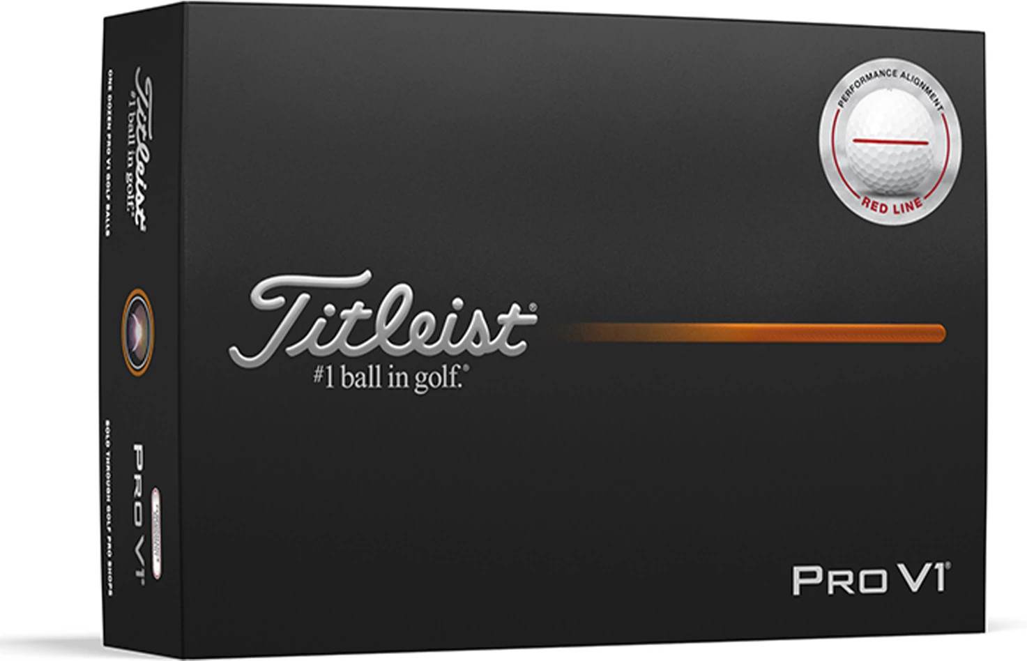 Pro V1 Performance Alignment (2025) Golfbolde   Red fra Titleist