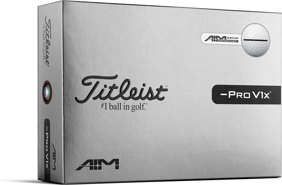 Pro V1x Left Dash Performance Alignment (2026) Golfbolde Black fra Titleist