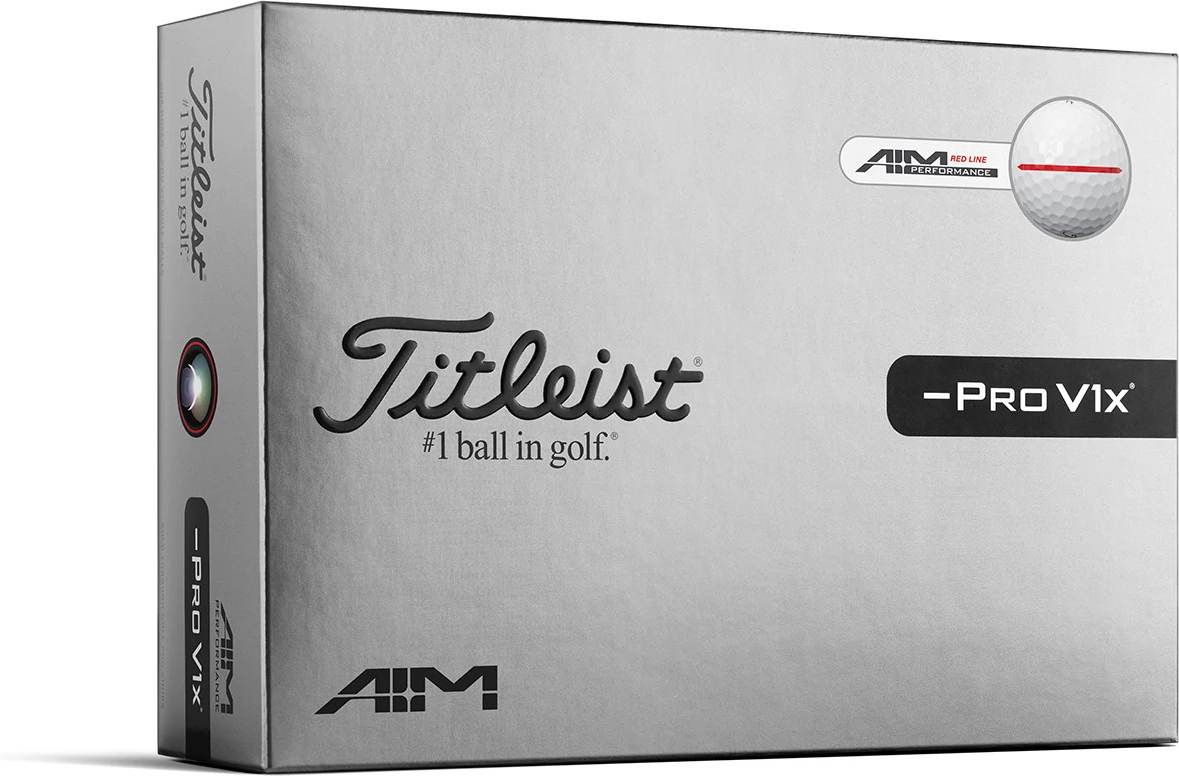 Pro V1x Left Dash Performance Alignment (2026) Golfbolde   Red fra Titleist