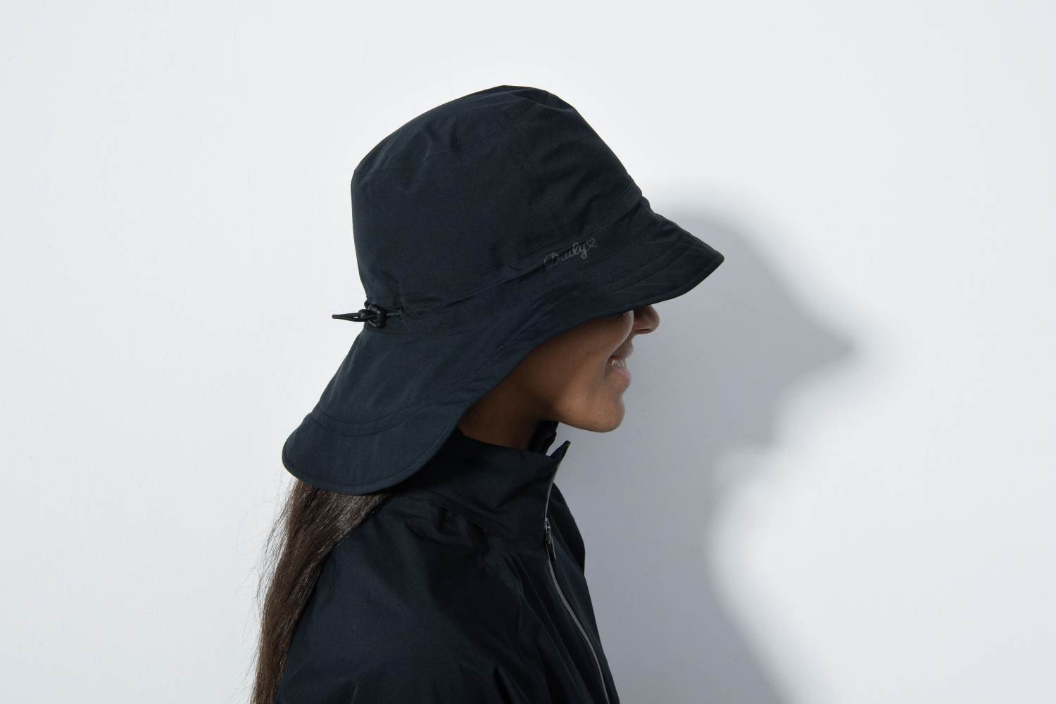 Flaine Rain Hat Dame Kasket Black Str. Onesize fra Daily Sports