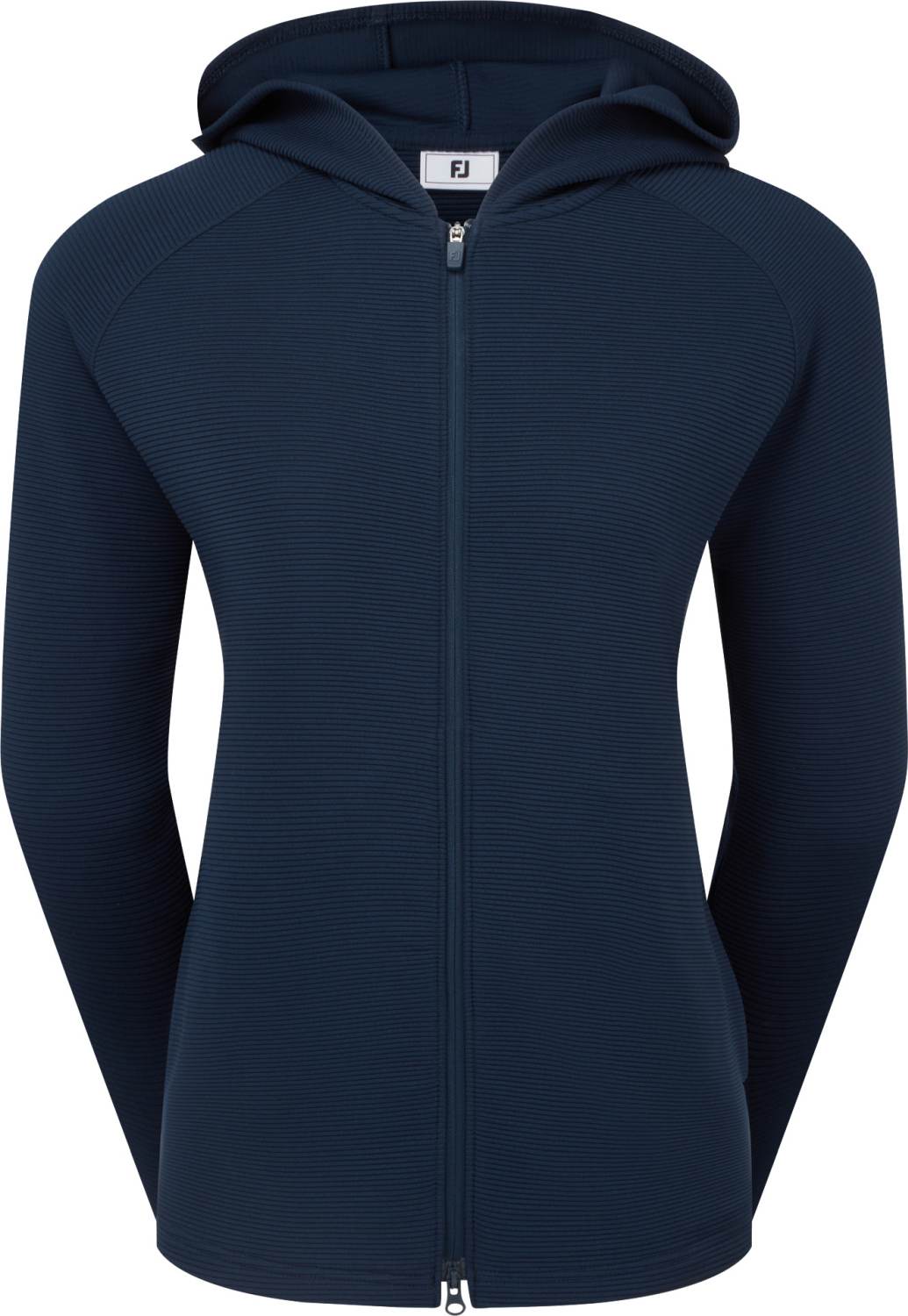 Full Zip Ottoman Hoodie Dame Cardigan Navy Str. L fra Footjoy