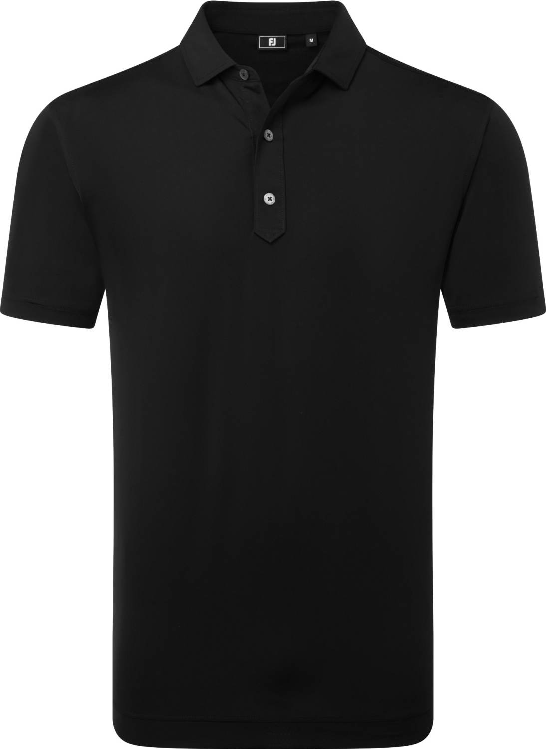 Lisle Solid Herre Poloshirt Black Str. Xx fra Footjoy