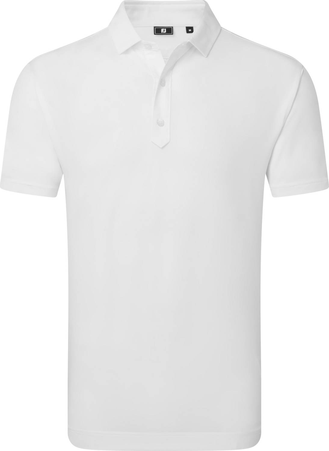 Lisle Solid Herre Poloshirt White Str. Xx fra Footjoy