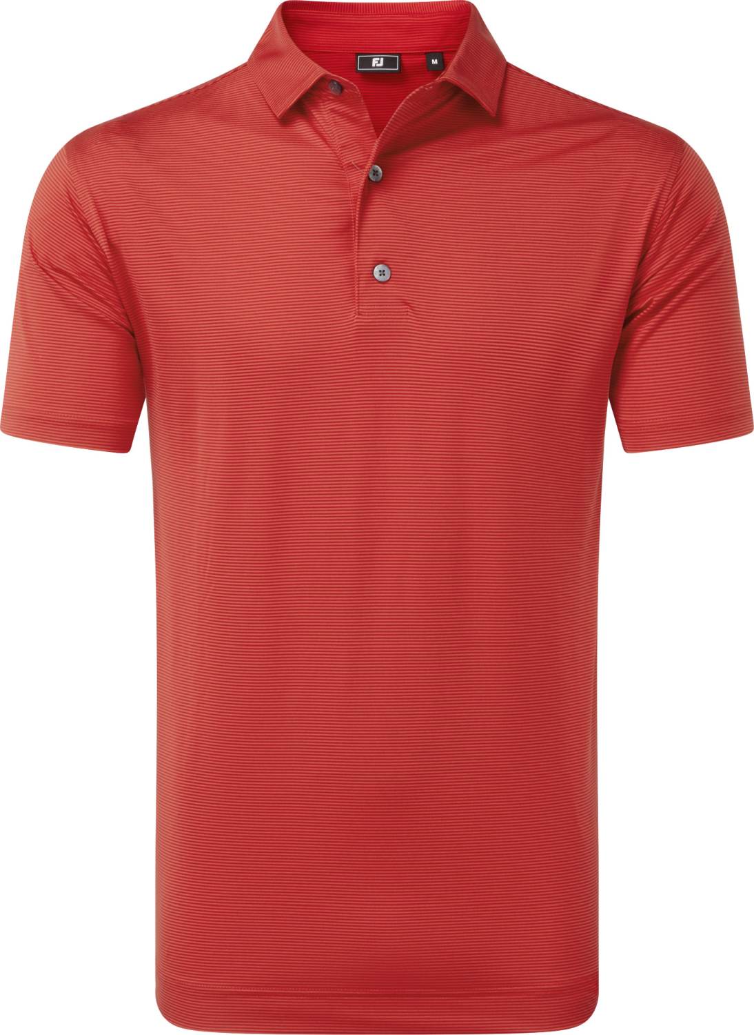 Micro Feeder Stripe Lisle Herre Poloshirt   Red Tonal   Str. Xx fra Footjoy
