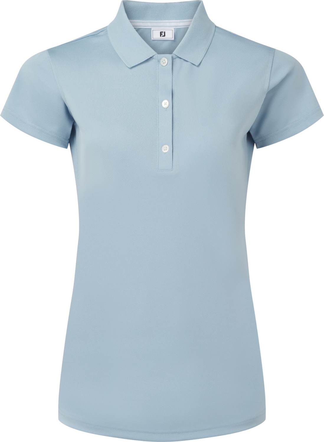 Stretch Pique Solid Dame Poloshirt Chambray Str. L fra Footjoy