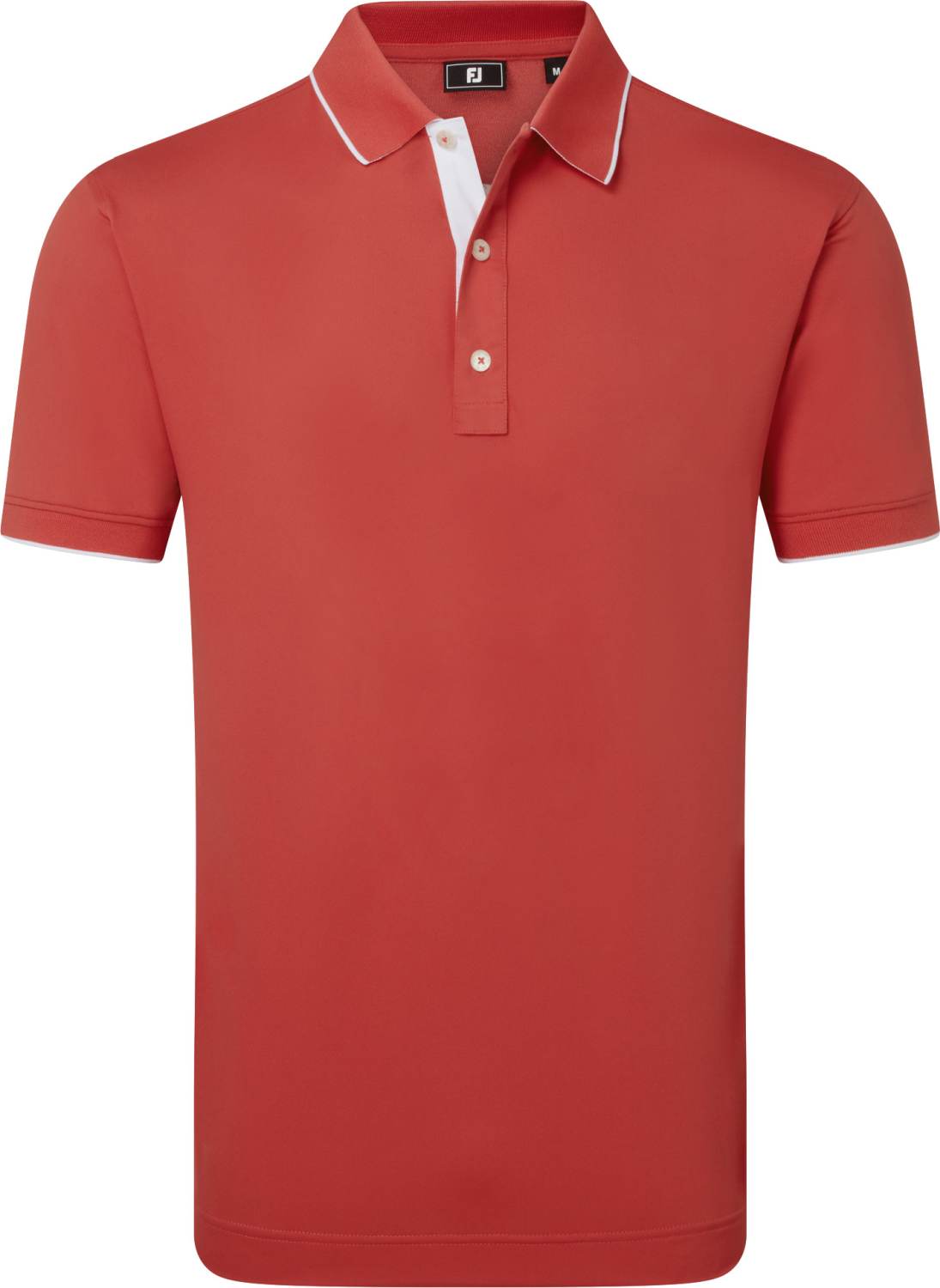 Wordmark Pique Herre Poloshirt   Nantucket Red   Str. Xx fra Footjoy