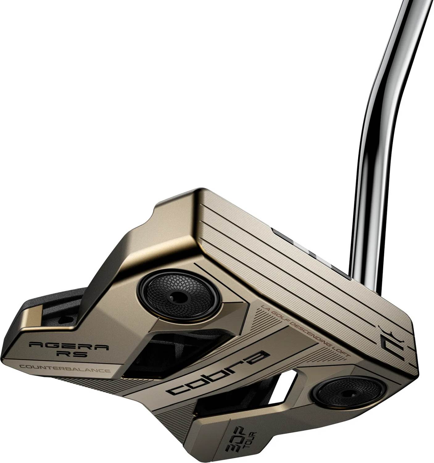 3dp Agera Rs Counter Balance Single Bend Neck Putter   Gold   Højre   Str. 38"   Super Stroke Zenergy (2026) 3.0 Sort Hvid fra Cobra