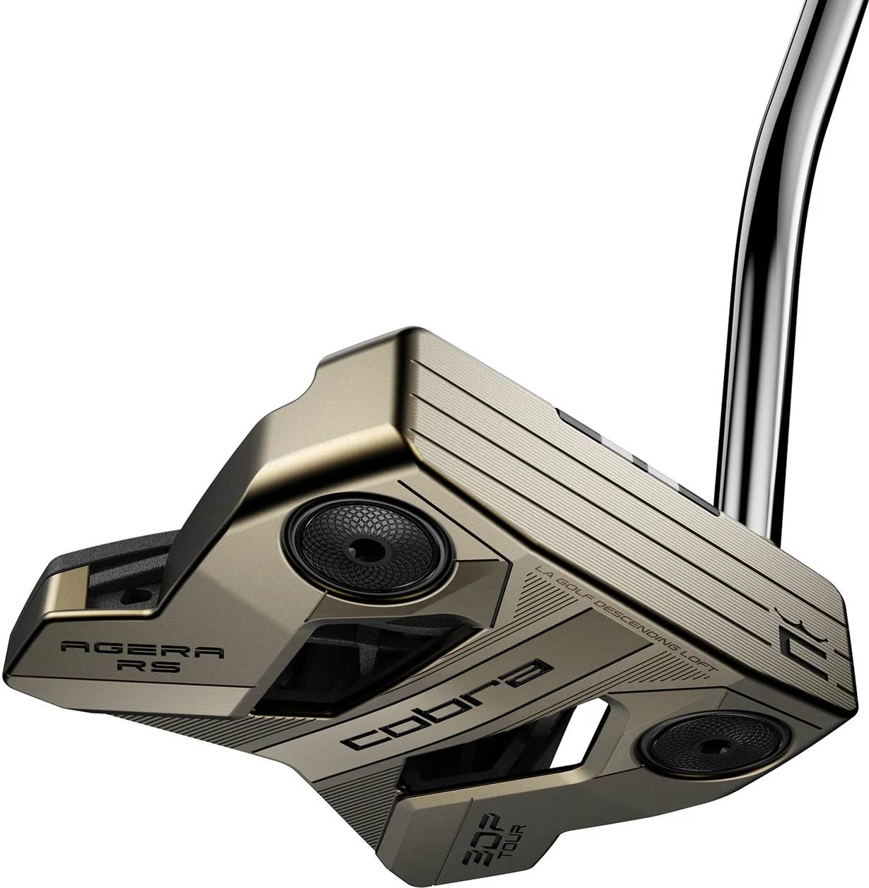 3dp Agera Rs Single Bend Neck Putter   Gold   Venstre   Str. 34"   Super Stroke Zenergy Gt (2026) 1.0 Sort fra Cobra
