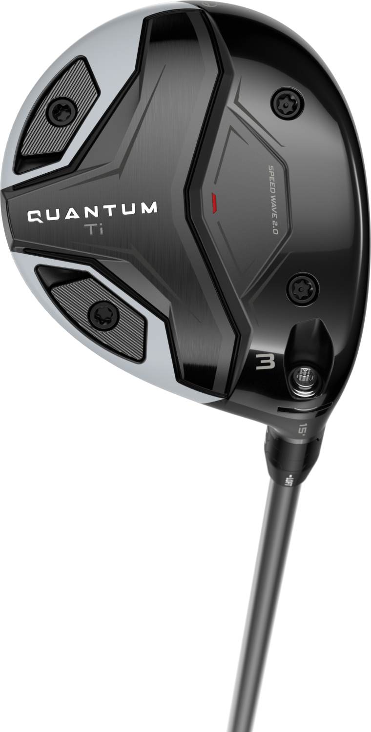 Quantum Titanium Herre Fairwaykølle Black Højre 15.0° (3 Kølle) True Temper Project X Denali Frost Silver 60 Regular Grafit fra Callaway