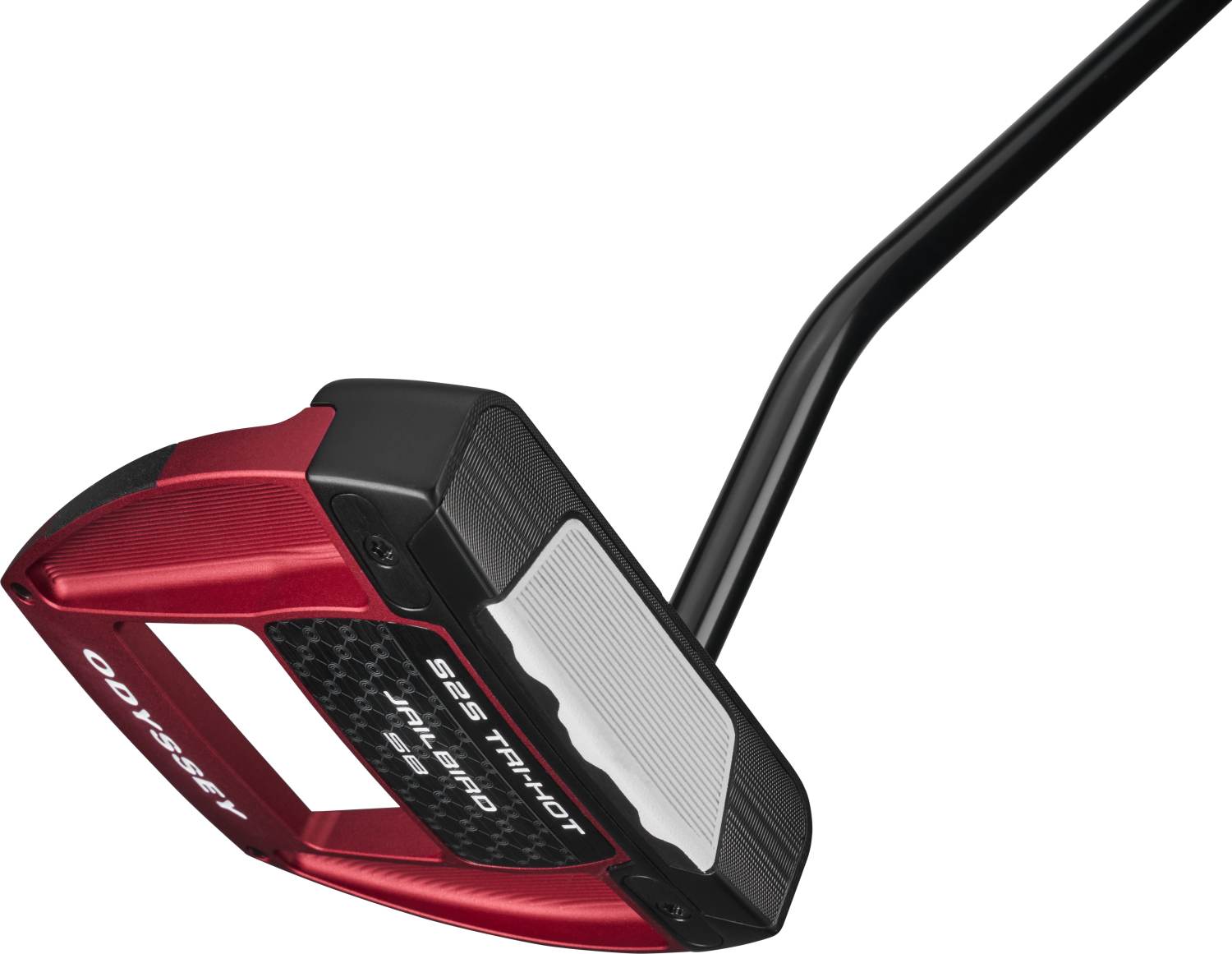 Square 2 Square Tri Hot Jailbird Sb Single Bend Neck Putter Red Black Højre Str. 34" S2s Tri Hot Pistol Plus (2026) Standard Rød Sort fra Odyssey