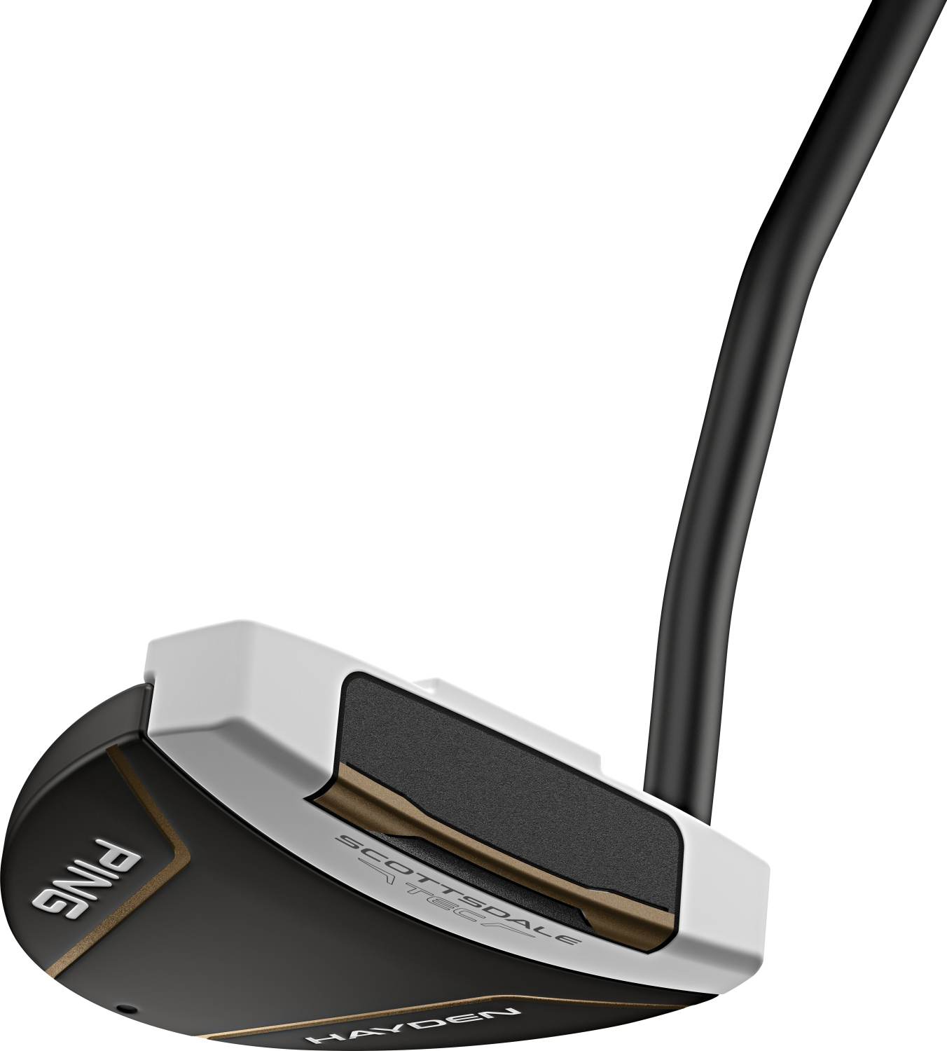 Scottsdale Tec Hayden Double Bend Neck Herre Putter White Højre Str. 36" Tour Pt (2026) 2.0 Hvid Sort fra Ping