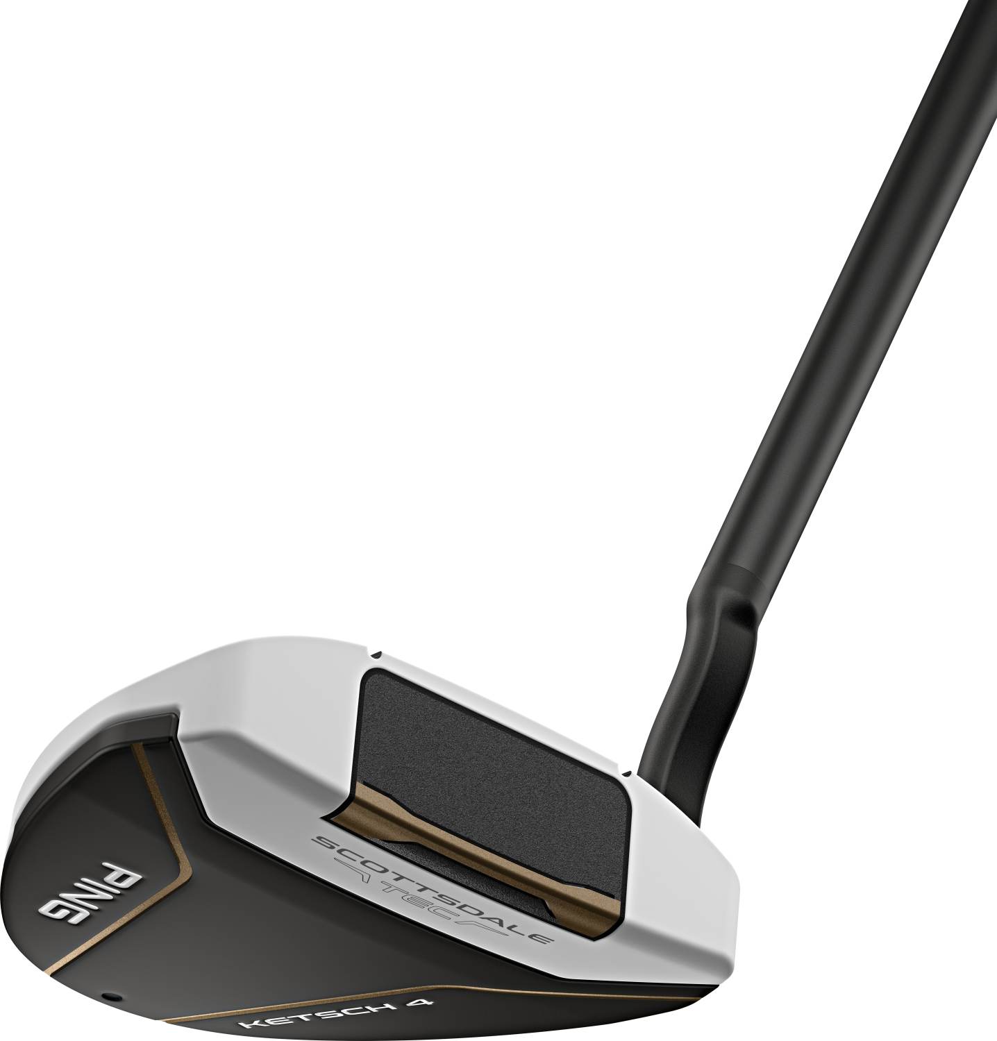 Scottsdale Tec Ketsch 4 Flow Neck Herre Putter White Højre Str. 36" Tour Pt (2026) 2.0 Hvid Sort fra Ping