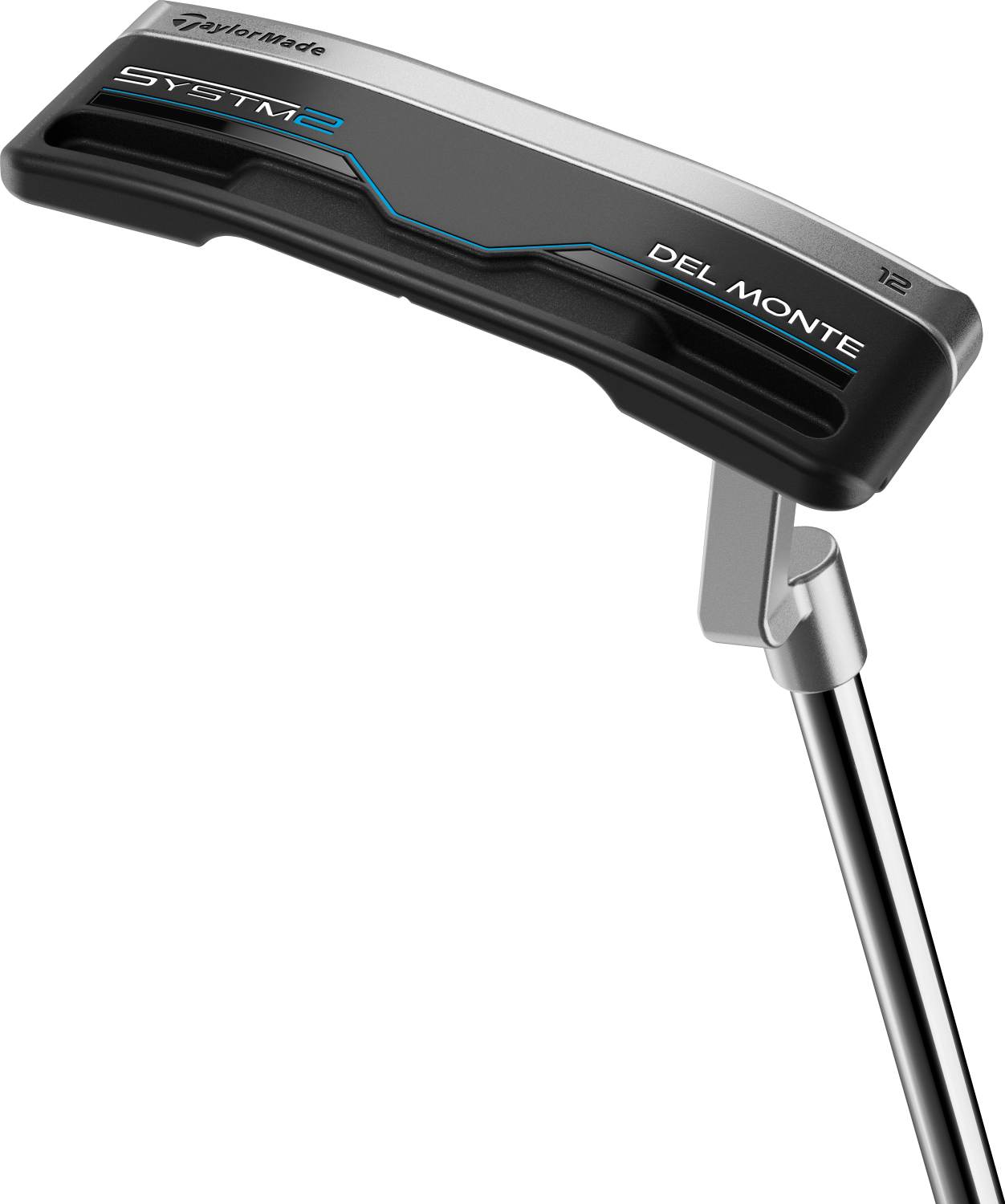 Systm2 Del Monte L Neck Plumber Neck Putter Black Blue Chrome Højre Str. 34" Deep Etched (2026) Standard Sort Blå fra Taylormade