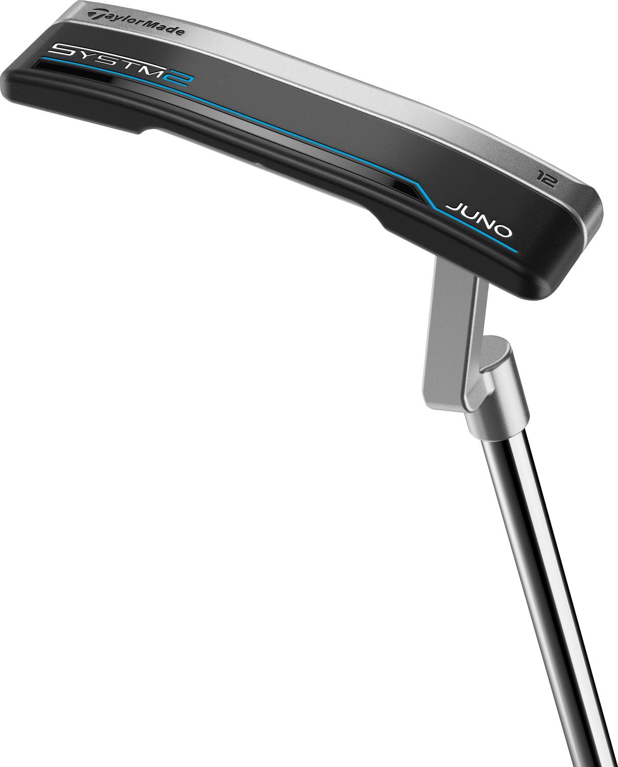 Systm2 Juno L Neck Plumber Neck Putter Black Blue Chrome Højre Str. 34" Deep Etched (2026) Standard Sort Blå fra Taylormade