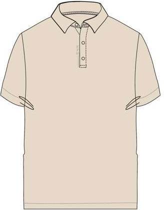 Golfy Dame Poloshirt   Ecru   Str. X fra Kopenhaken