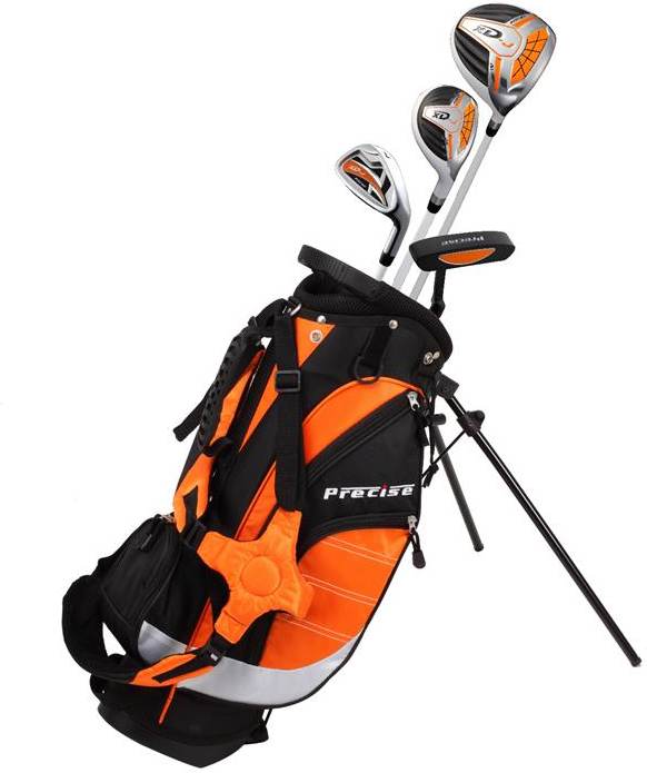 3 5 år Junior Golfsæt   Orange   Højre   Dr, Hy, 7, 9, Putter     Junior Junior Grafit fra Precise