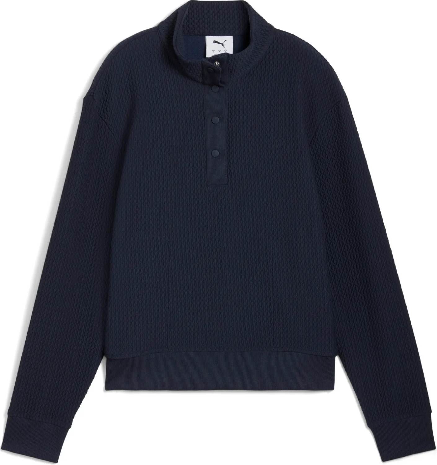 Boulder 1 2 Snap Pullover Dame Pullover   Deep Navy   Str. L fra Puma
