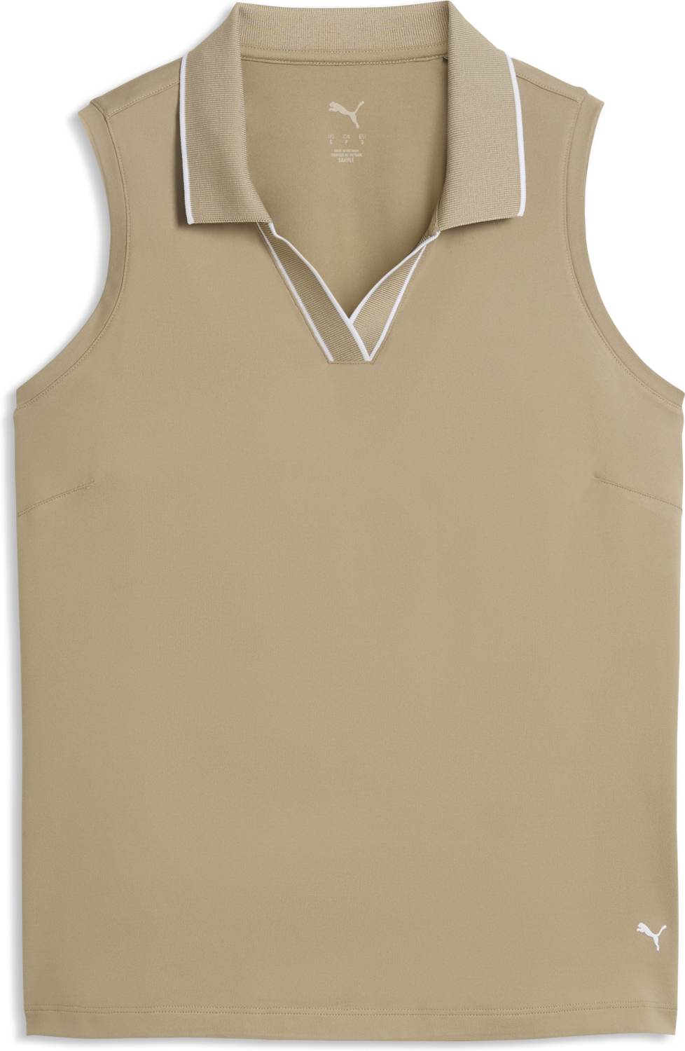 Cloudspun Ess Sl Dame Poloshirt Uden ærmer Ice Coffee Str. L fra Puma