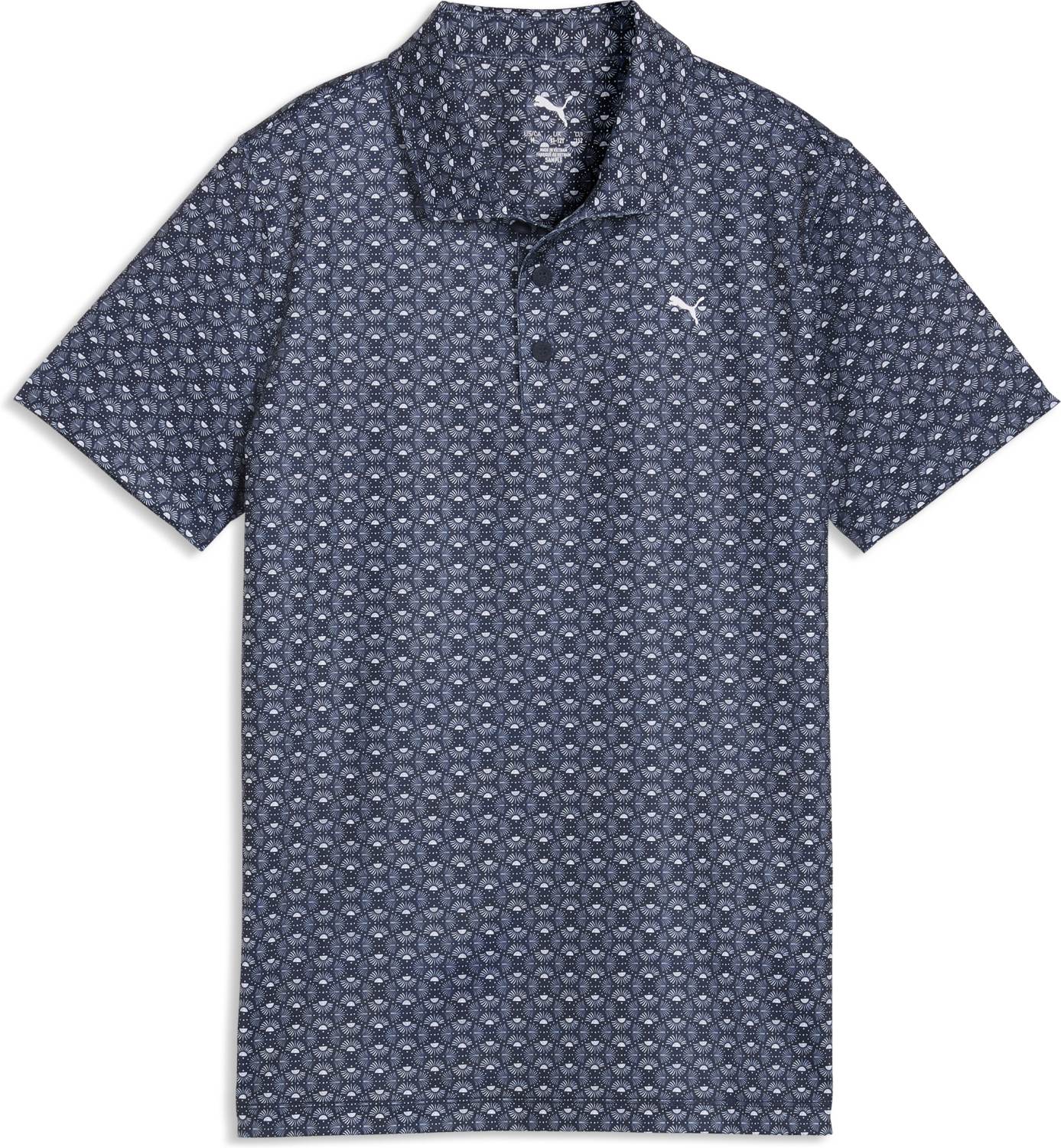Mattr Scallop Drenge Poloshirt Deep Navy White Glow Str. 116 Cm fra Puma