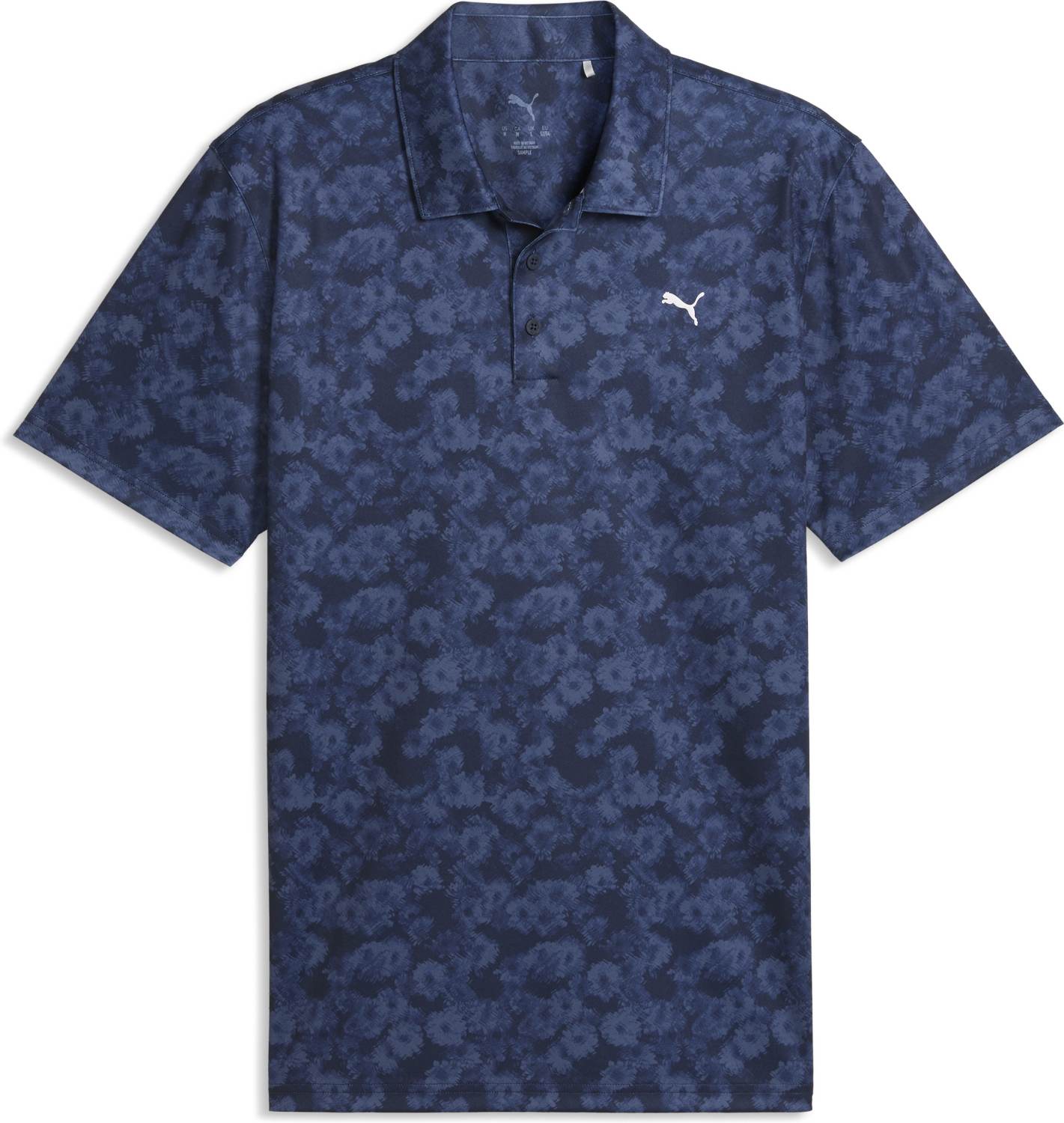 Pure 2.0 Floral Herre Poloshirt Deep Navy Str. Xx fra Puma
