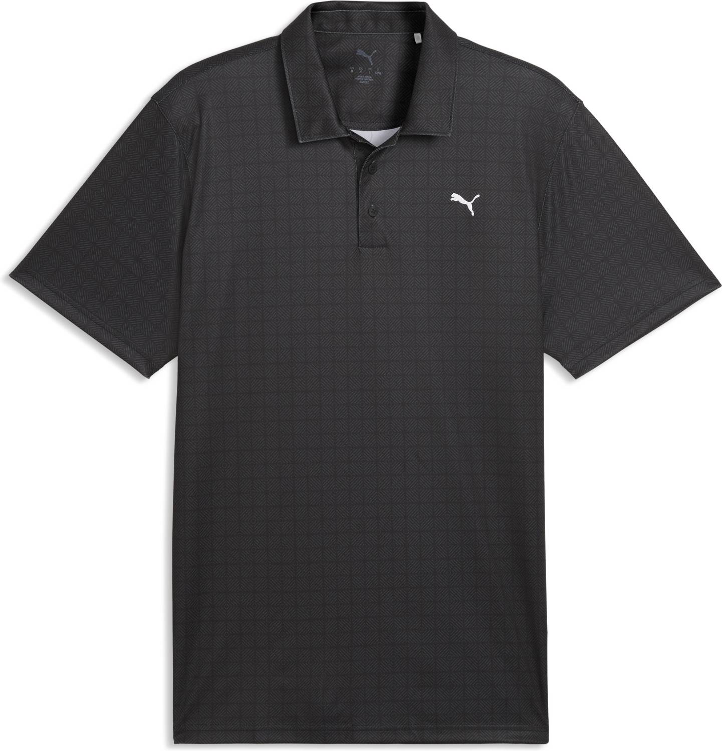 Pure 2.0 Geo Diamond Herre Poloshirt Black Shady Gray Str. Xx fra Puma