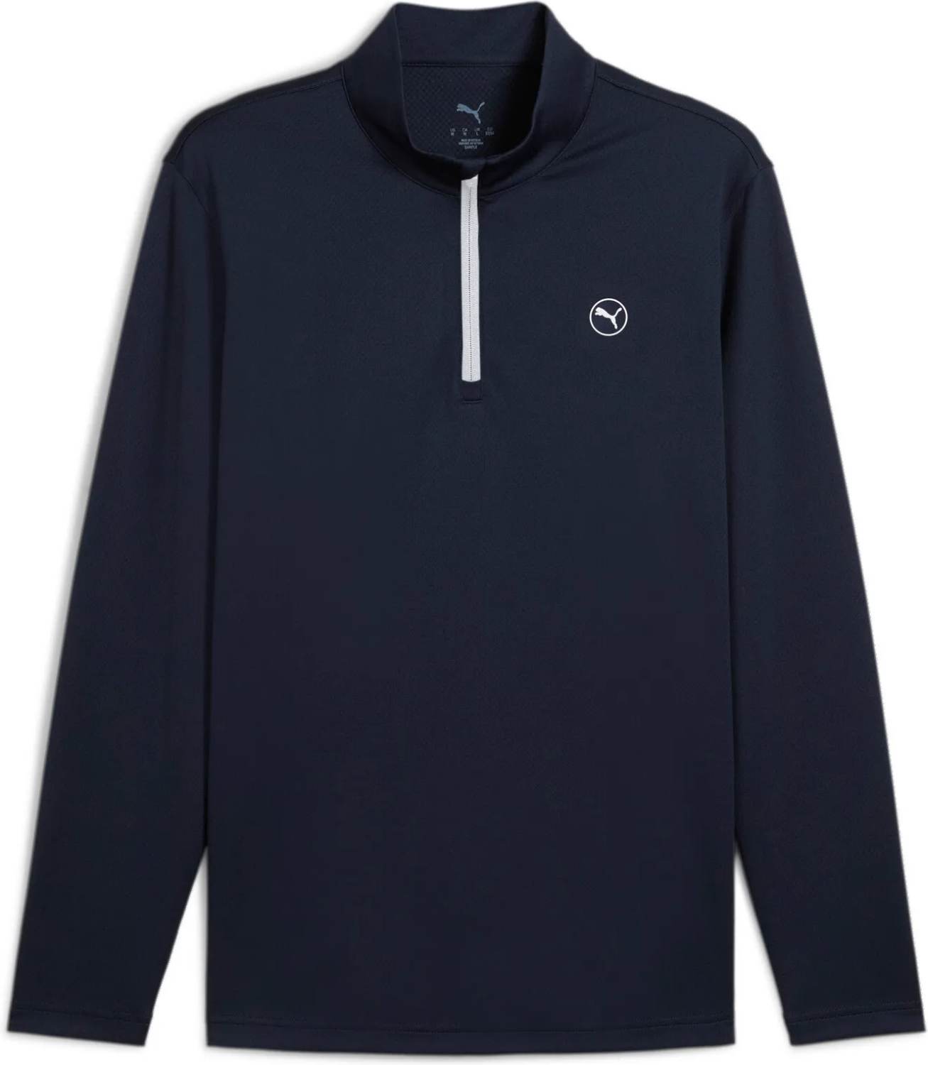 Pure 2.0 Texture 1 4 Zip Herre Pullover Deep Navy Str. L fra Puma