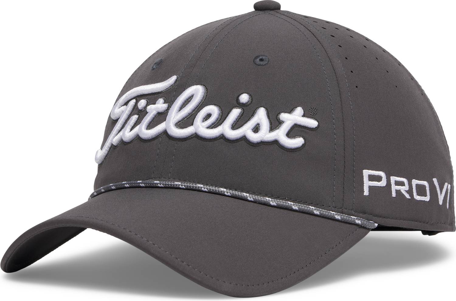 Tour Breezer (2026) Kasket Charcoal White Str. Justerbar fra Titleist
