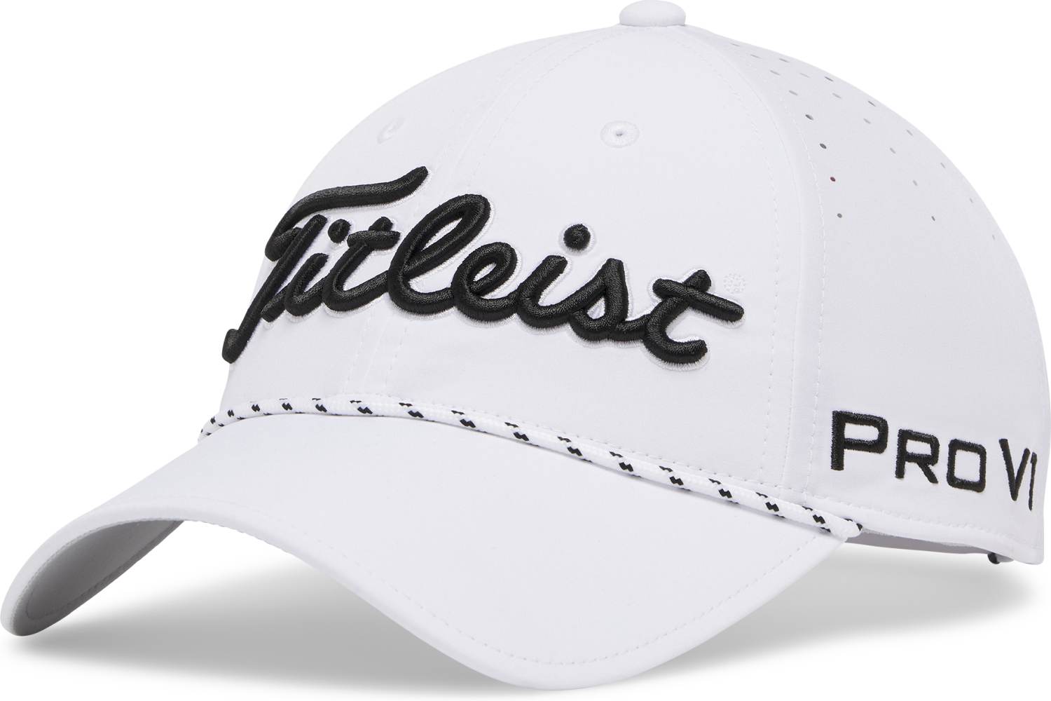 Tour Breezer (2026) Kasket White Black Str. Justerbar fra Titleist