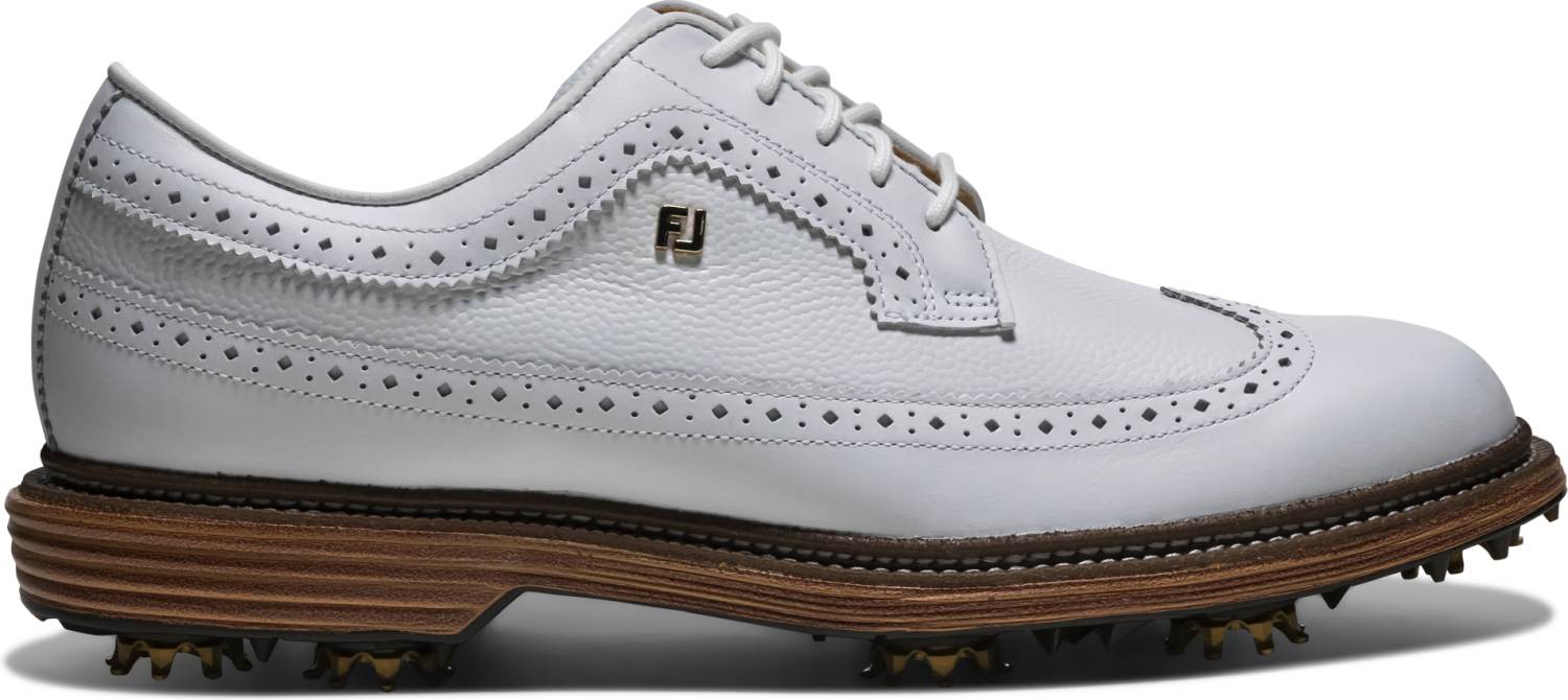 Premiere Series Marquis Vandtætte Herre Golfsko Med Spikes White White Brown Str. 43 Normal fra Footjoy